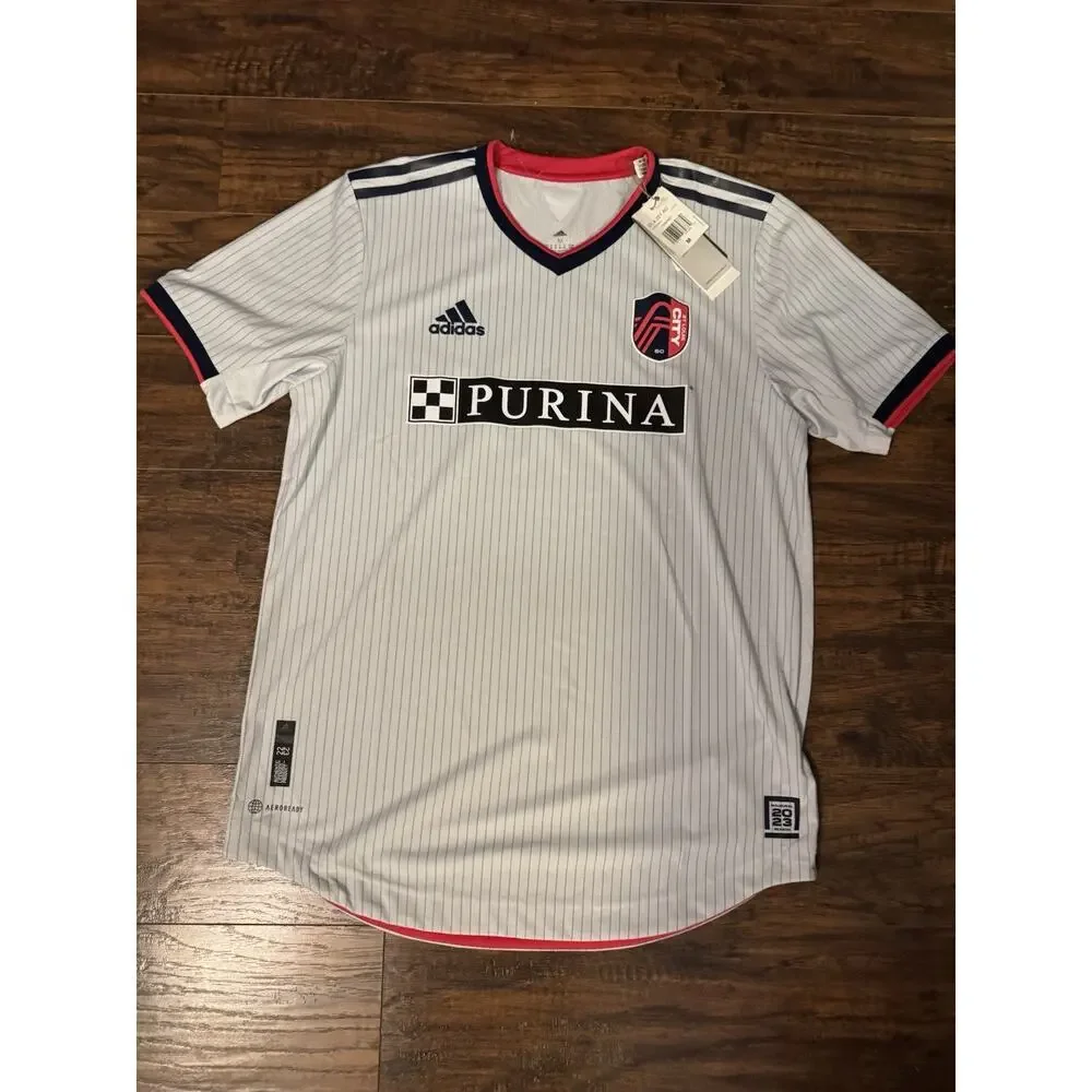 Men's St. Louis City SC adidas 23 Away Authentic Jersey H47867 NWT Medium